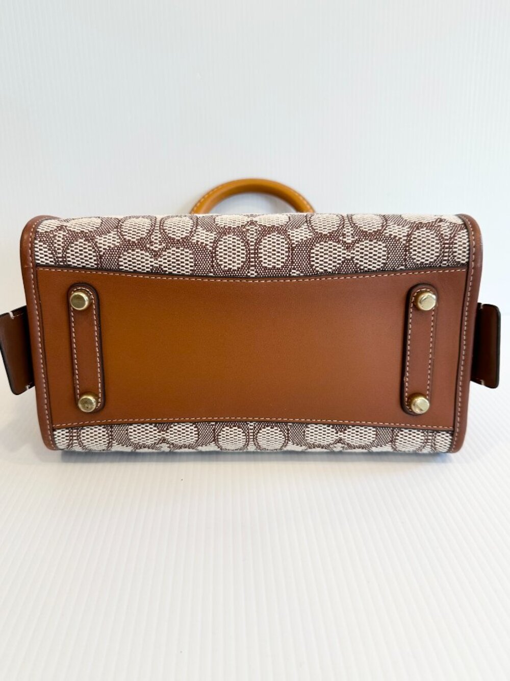 COACH Rogue 25 Signature Textile Jacquard – Brown/Tan - Picture 7 of 16